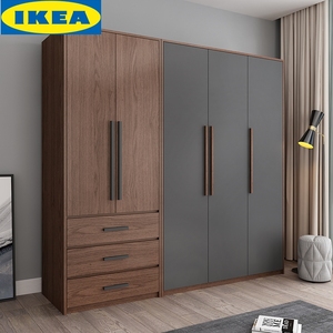 IKEA 宜家北欧衣柜现代简约经济型组装五门实木质板式主卧室家用