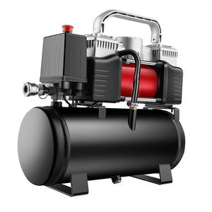 电动车空压机48-72v通用型电瓶车修车60伏无油车载大功率充气泵