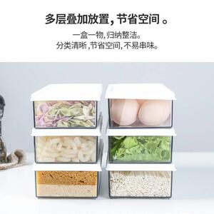 挂面面透明带盖衡量储物盒厨冰箱房保鲜盒食物家意用亚力克收纳盒