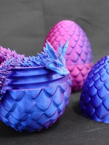 3D打印龙蛋水晶龙宝石龙摆件模型礼物装饰创意潮玩儿童玩具龙年龙