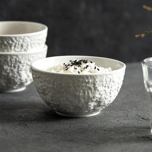 创意饭碗米家用2023新款高级感餐具碗碗勺子单个4.5寸吃饭小陶瓷
