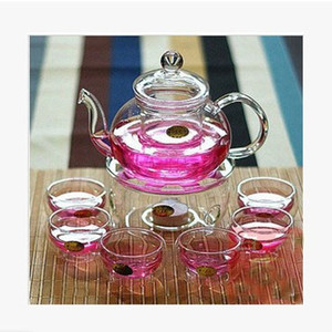 厂家透明玻璃整套花草茶具花茶壶带过滤功夫茶具礼品组合套装