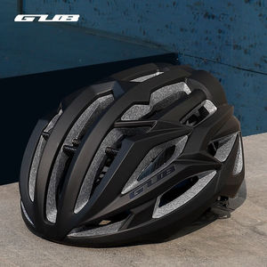 GUBSV7碳纤骨架公路自行车头盔骑行头盔一体成型龙骨男女安全帽黑