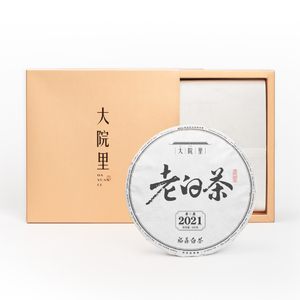 【品质白茶】大院里｜福鼎白茶高山生态老白茶紧压寿眉茶饼2021年