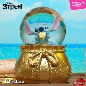 Soap Studio 迪士尼 史迪奇系列金币寻宝派对水晶球 潮玩手办摆件