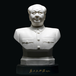 文革毛主席瓷像半身瓷器礼品收藏品陶瓷装饰毛泽东家居摆件家居