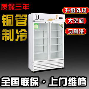饮料柜保鲜冷藏展示包邮单门双门商用超市冰箱立式冷柜冰柜大容量