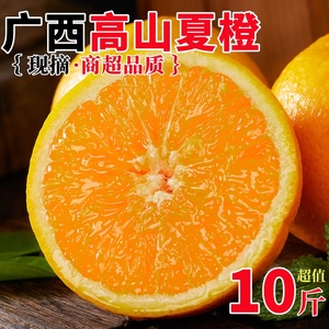广西桂林夏橙10斤新鲜当季橙子现摘酸甜脐橙伦晚春橙孕妇水果包邮