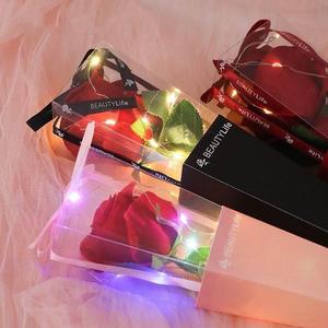 七夕节 情人节 单只玫瑰盒 圣诞花束材料包装袋采购鲜花包装花盒