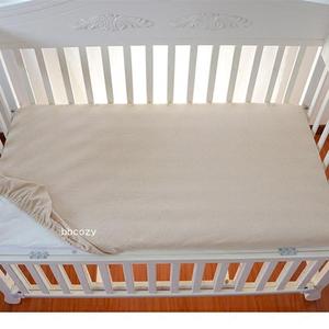婴儿床笠单件秋冬纯棉有机彩棉床上用品全棉针织儿童床单床罩定做