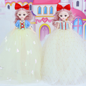 新款32厘米白雪公主音乐娃娃雅德芭比洋娃娃女孩生日礼物儿童玩具