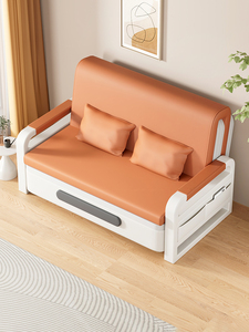 林氏木业沙发床折叠两用网红款小户型单人床阳台多功能双人伸缩床