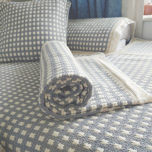沙发垫四季通用简约现代加厚棉麻布料格子扶手巾靠背巾沙发垫防滑