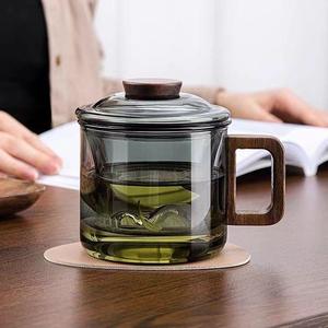 柏斐客茶杯茶水分离高档个人专用喝泡茶杯子办公室玻璃具观山水杯