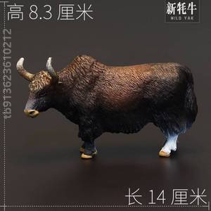 西藏农场毛牛仿真长毛高原牛牦牛动物模型玩具之舟动物牛