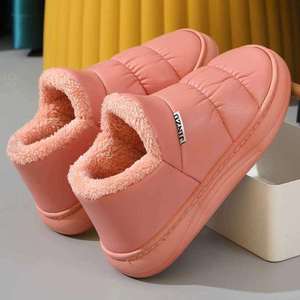 棉鞋家居保暖防滑2023跟冬季包底穿厚新款棉子防水女拖鞋外月女士