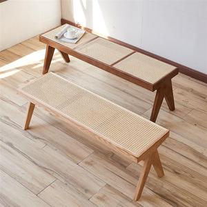长条凳纯实木橡木板凳家用简约现代长凳餐厅长板凳北欧长凳床尾凳