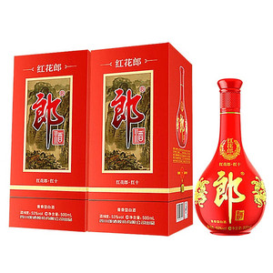 郎酒 红花郎（红10）53度500ml酱香型 两瓶装