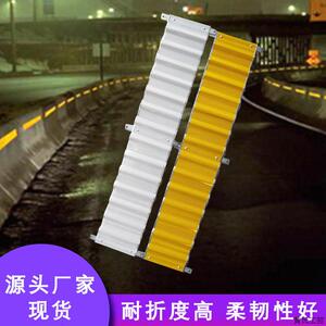 厂家直销铝板高速公路轮廓标高亮波形防眩板护栏板诱导线型.议价