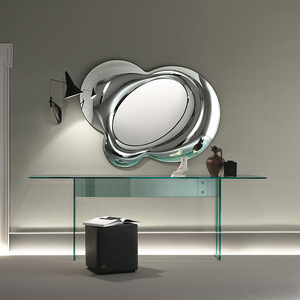 意式现代时尚设计装饰镜轻奢高级创意异型壁镜ins客厅餐厅艺术镜