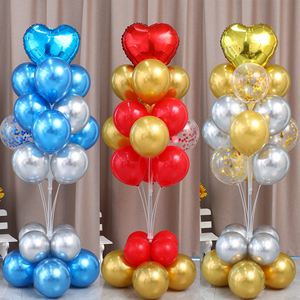 直供升学宴桌飘气球装饰场景布置儿童周岁生日百天满月汽球立柱地