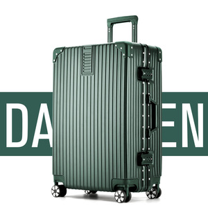 美旅行李箱24寸铝框拉杆箱万向轮旅行箱女士复古20寸学生密码箱子