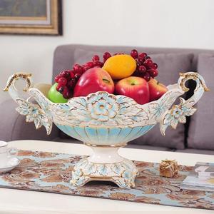 金裕尊JINYUZUN欧式水果盘客厅套装陶瓷果盘创意家用现代简约