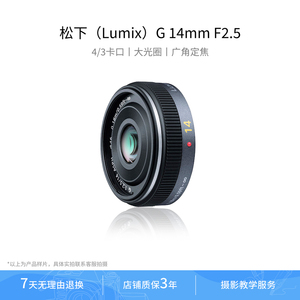 二手Panasonic/松下 Lumix G 14mm f/2.5 ASPH 微单 广角定焦镜头