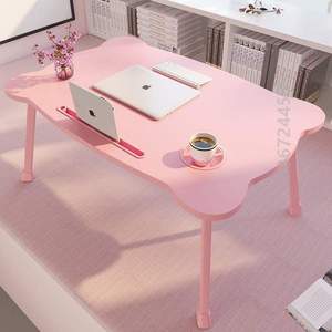 欧式坐地ins简约]小桌子可爱地毯上小桌子的放在卧室床上现代折叠