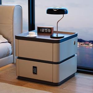 宜家【官方直销】智能密码锁床头柜高级新款家用卧室现代简约实木
