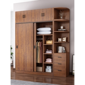 IKEA宜家推拉门衣柜家用卧室儿童简易组装柜子新款出租房用实木质