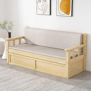 全实木沙发床两用2022年新款多功能可折叠小户型客厅沙发长椅子
