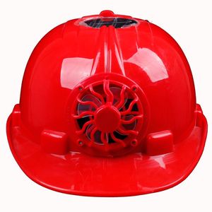 太阳能风清仓扇安全帽工地施工防砸透气建筑工程夏季安全劳保头盔