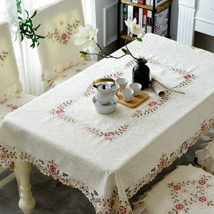 椅子家用茶几套装棉麻布艺桌布餐桌套罩布椅垫餐桌台布小清新布