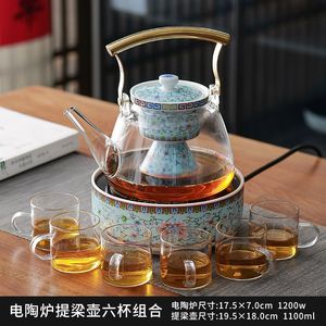 简约电陶炉茶炉煮茶器小型迷你铁壶烧水泡茶电热玻璃家用煮茶壶
