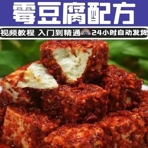 正宗香辣霉豆腐技术配方商用创业腐乳小吃配料制作视频教程