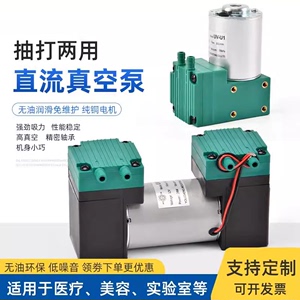 德国微型直流真空泵有无刷 12V/24V小型负压吸气打气泵隔膜压力泵