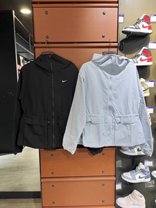 Nike耐克正品新款女春夏梭织收腰休闲运动连帽风衣外套FN3670-440