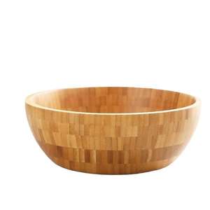 日式家用沙拉木碗搅拌调中药面膜竹碗竹木质大号和面木盆刻字