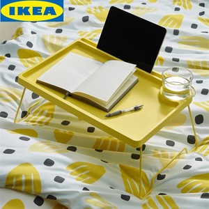 IKEA宜家布瓦拉折叠桌床用餐架电脑桌笔记本支架折叠餐桌飘窗阳台