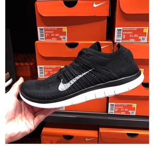 Nike耐克男鞋Free RN赤足飞线女鞋网面缓震运动跑步鞋 942838-007