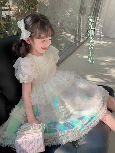 生日裙子女童萝莉塔渐变超仙可爱甜美公主裙小众轻奢高级感连衣裙