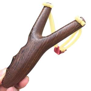 木握手弹弓娱乐竞技射击弹弓成人男女把玩木弓箭按摩手指舒适弹弓