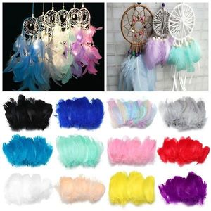 50PCS 8-15cm Colorful Goose Feathers Natural Feather Plume