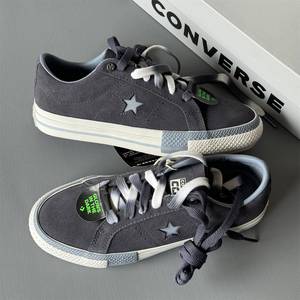 CONVERSE匡威ONE STAR蓝灰色翻毛皮麂皮低帮帆布鞋A07972c