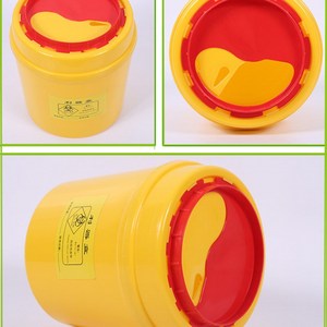利器盒一次性圆形医用方形锐气盒桶黄色针头筒3L5L6L8L医疗废物桶