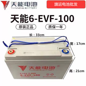 天能6-EVF-100ah120ah150ah铅酸蓄电池电叉车 观光车三轮车四轮车