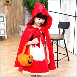 六一儿童服装女童宝宝cosplay小红帽表演女孩衣服公主裙舞台出服