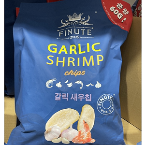 山姆会员商店代购 FINUTE 韩国进口蒜味虾片300g口感酥脆虾味浓郁