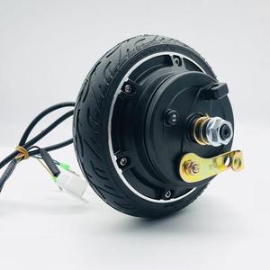 6.5寸无刷无齿轮毂电机实心轮胎36V电机马达小轮毂电机